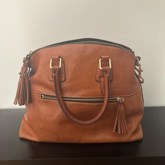 Dooney & Bourne Natural Clayton Satchel - Picture 3 of 8